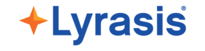 blue text logo with star