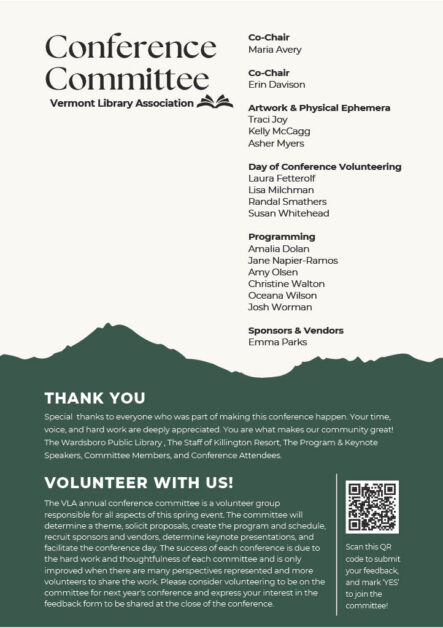 page view of conference program.