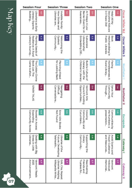page view of conference program.