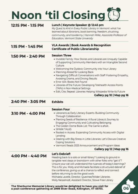 schedule view of '25 conference PM